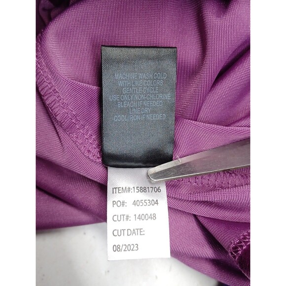Torrid Skirt Sz 4 / 4X Purple Crushed Velvet Circle Mini Elastic Waist Skater - Picture 7 of 7